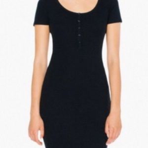 American Apparel Baby Rib Short Sleeve Dress M